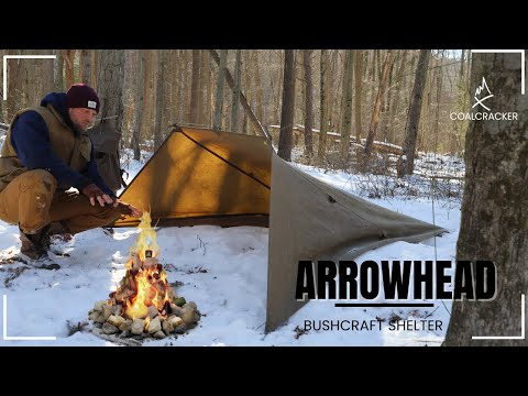 This Bushcraft Shelter is a Heat Trap! Warm up and Sleep Tight!