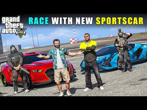 RACING AGAINST FRANKLIN WITH FERRARI | GTA V GAMEPLAY