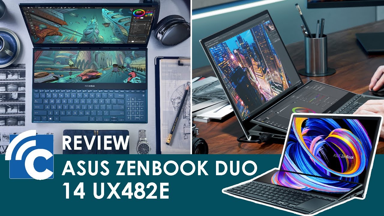 ASUS ZenBook Duo 14 UX482 14 FHD NanoEdge Touch Display, Intel Evo  Platform, Core i7-1195G7, 8GB RAM, 512GB PCIe SSD, Innovative ScreenPad  Plus, Windows 10 Home, Celestial Blue, UX482EAR-DB71T 