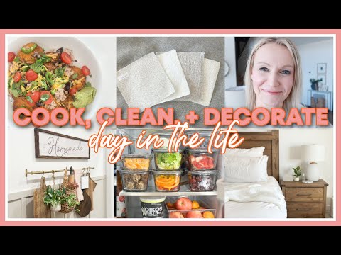 COOK, CLEAN, + DECORATE WITH ME 2025 | DAY IN THE LIFE