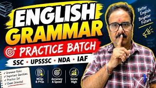 Competitive English Grammar Practice Batch 🔥 | SSC • UPSSSC • NDA • IAF | Practice Set