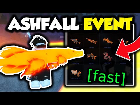 How To COMPLETE The ASHFALL EVENT FAST In Roblox Fisch! (Volcano Update)