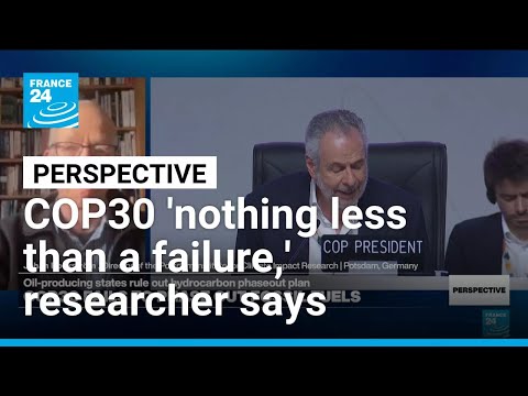 YouTube video thumbnail: 'Scientifically Cop30 has Been Nothing Less Than a Failure,' Researcher Says 