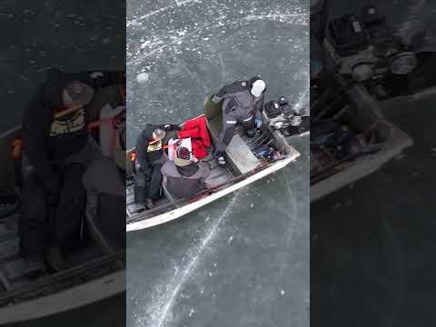 My FIRST ride in a picker boat... #icefishing #wisconsinfishing #boat
