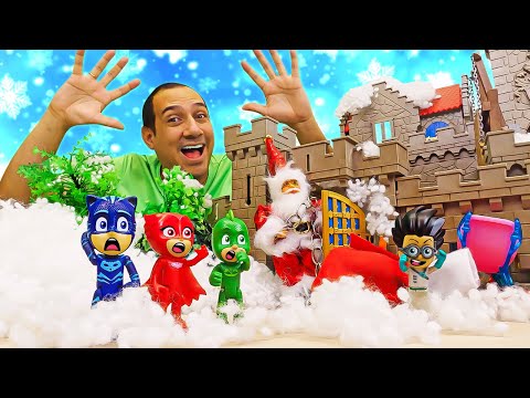 ¡Romeo ATRAPA a Papá Noel! Juegos divertidos con los PJ Masks