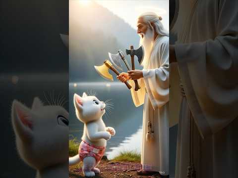 Good children will receive a worthy reward – The Golden Axe story, AI cat version
