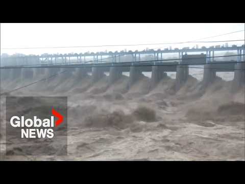 YouTube video thumbnail: Flash Floods in Indian-Administered Kashmir Kill at Least 5, Wash Away Houses