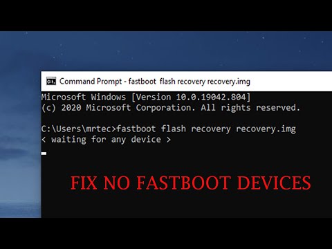 adb fastboot flash recovery waiting for device