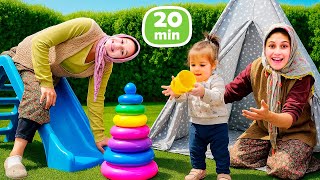 Fındık Ailesi – Defne ile oyun çadırı kuralım ve dişçiye gidelim! Eğlenceli videolar.