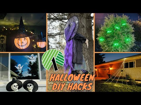 🎃 Hauntingly Easy Dollar Tree Halloween DIY Hacks! #codeorange