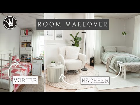 ROOM MAKEOVER SCHLAFZIMMER : Bye bye Jugendzimmer! Zimmer renovieren + gemütlich einrichten