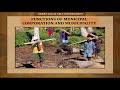 Municipal Governance and Functions
