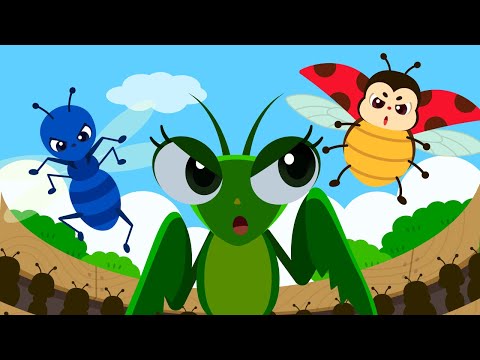 누가 누가 이길까? 사마귀 vs 장수풍뎅이🌳🍃🐞🦗 | 창작동요 | 대결동요 | 곤충동요 | 로티프렌즈