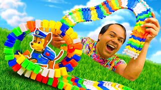 Vamos comprar as peças e construir a estrada com Patrulha Canina de brinquedo! 🐾