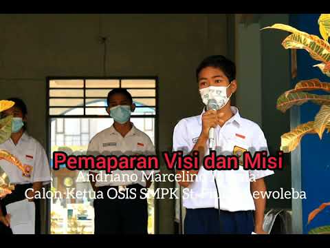 Pemaparan Visi dan Misi Oleh Calon Ketua OSIS, An.
