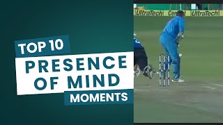 The Captain's Cool: MS Dhoni's Top 10 Presence of Mind Moments 😲👊