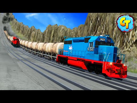 Freight Trains High Speed Derailments ✅ BEAMNG.Drive STREAM