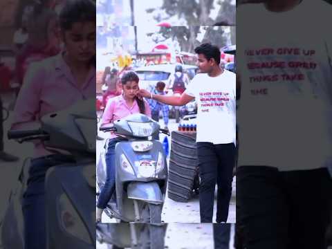 Pulling Cheek Prank On Cute Girl 😜 || Wait For 🔚 || Faizu Prank || #shorts #prank #romantic #funny