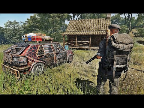 DIA 6 : SOBREVIVENDO SOLO | MONTEI UM CARRO 'PÓS APOCALÍTICO' + NOVA BASE NA CABANA DO LAGO!