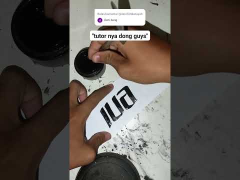 tutornya dong nama deni #tulisantangan #art
