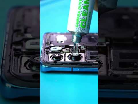 Mobile camera lens cleaning gel