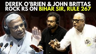 WATCH: TMC's Derek O'Brien & CPI[M]'s John Brittas Rock Rajya Sabha On Bihar SIR & Rule 267 | EC