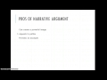 Narrative Arguments and Their Impact