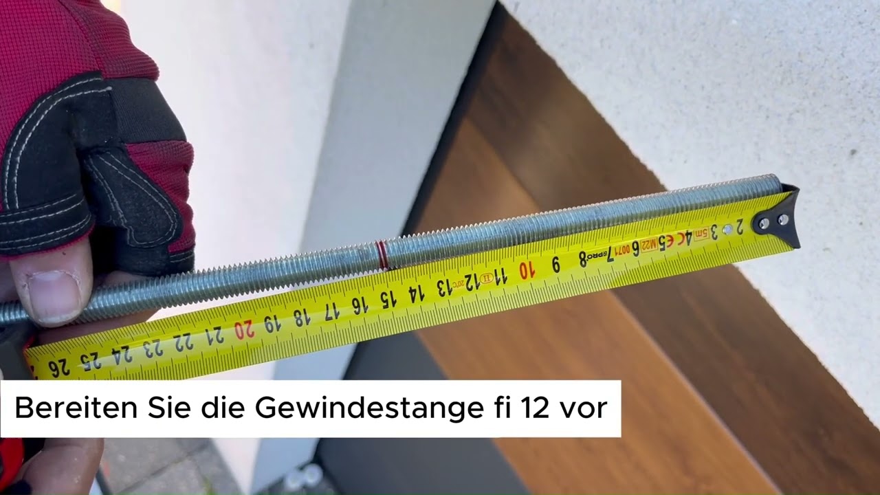 Halbkassettenmarkise Wandmontage an die Dämmung