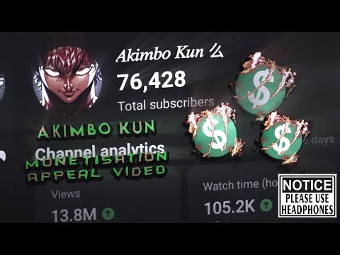 My Monetisation Appeal Video | #akimbokun #youtube