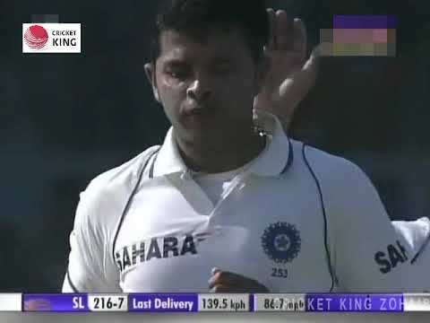 Shanthakumaran Sreesanth (MOM) 5 for 75 in Kanpur | SRILANKA TOUT OF INDIA 2009-10