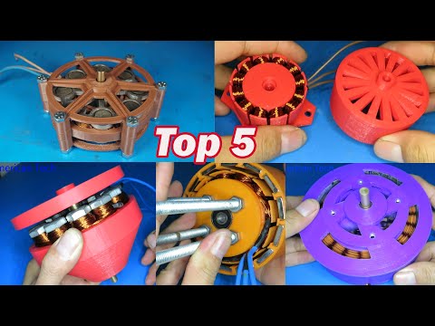 Top 5 projects 3D printed motor in the world, Really strong and high speed