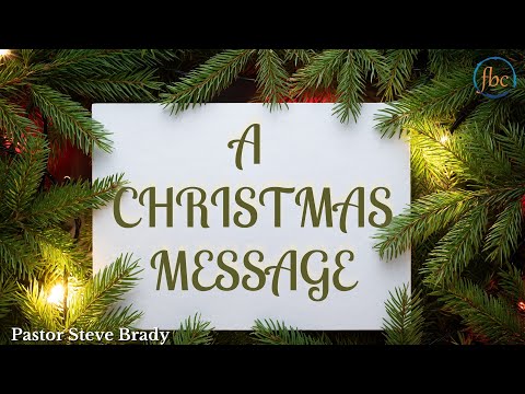 A Christmas Message