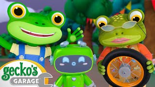 How To Recharge on a Rainy Day ☔ Gecko's Garage | Trucks For Children | Cartoons For Kids