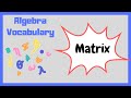 Understanding Matrices and Their Properties