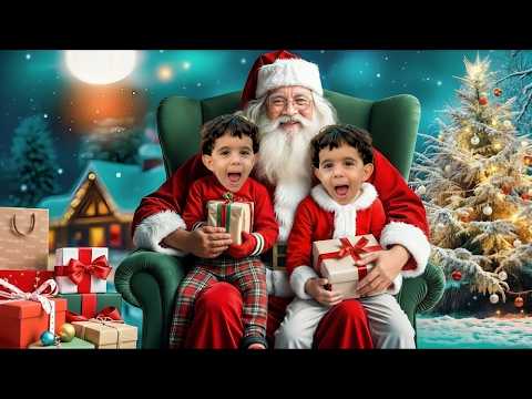 بابا نويل فات علي بيتنا 😍 ترك لي زين وزياد اكبر صندوق هدايا في العالم ❤️ عشنا اجواء الكريسماس 🎄