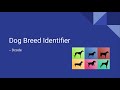 Dog Breed Identification Technology