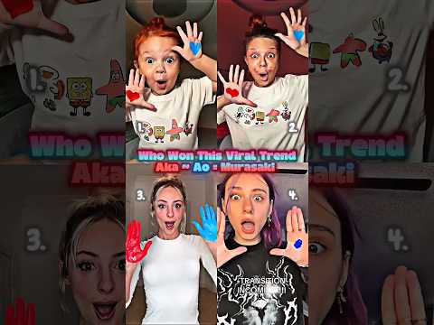 Aka❤️ ~ Ao💙 = Murasaki💜 #tiktok #trend