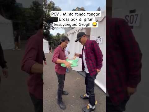 Impian banyak gitaris nih dapet tanda tangan Eross Sheila on 7 😍