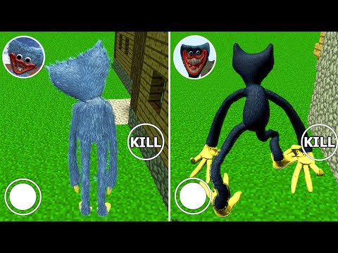 Playing as OLD HUGGY WUGGY vs Playing as NEW HUGGY WUGGY in IN MINECRAFT || Garry's Mod