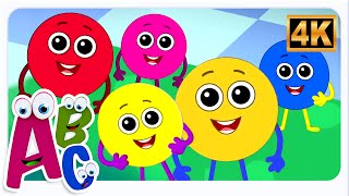 Five Little Circles Jumping On The Bed Nursery Rhymes And Kids Songs