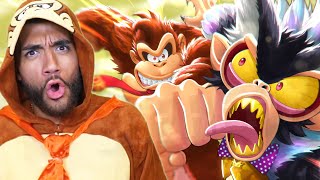 this is Goku vs Vegeta in Frieza's eyes 😂 Donkey Kong BANANZA