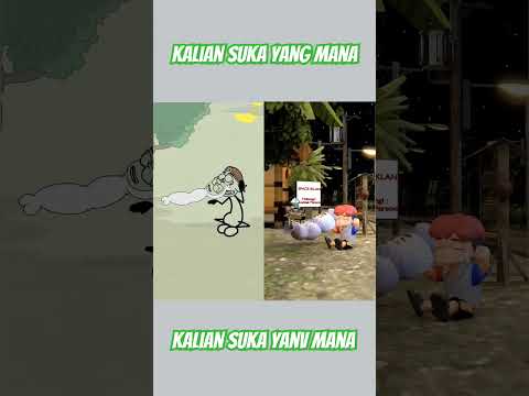 Ocong di suruh Joget‼️ #animation #reaction #shorts #komedi #dafakid