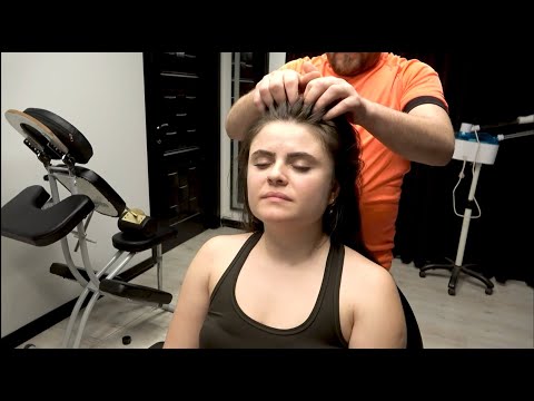 Female ASMR Head Massage Body Massage Face Massage Perfect Relaxing