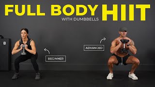 30 Min Full Body Dumbbell Strength & HIIT | Home Workout with Tiff & Dan