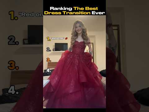 Ranking The Best Dress Transition Ever 😍 #dresstransformation #tiktokviral #trendingshorts