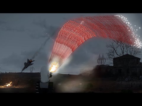 MiG-29 Fighter Jet Shot Down by C-RAM System - Military Simulation - ArmA 3