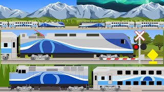 Canada, Level crossings【踏切アニメ】チェコでカンカン😂😂😂Railroad crossings　４K