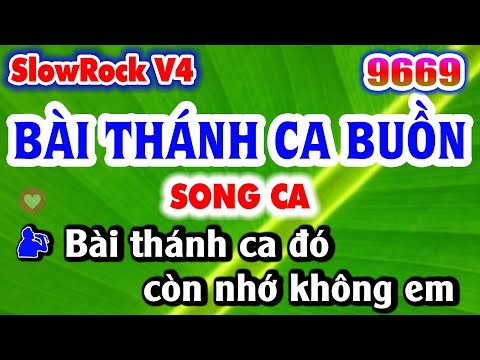 Karaoke BÀI THÁNH CA BUỒN song ca Nhạc Sống KLA | Karaoke Organ 9669