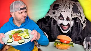 Monster wont eat vegetables 👻🤣