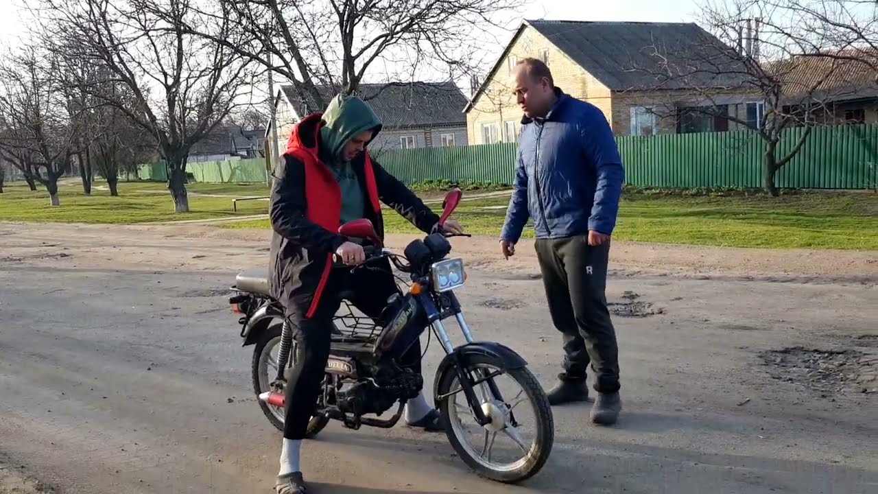 Шашлык в селе катаемся на мопеде с Самвелом